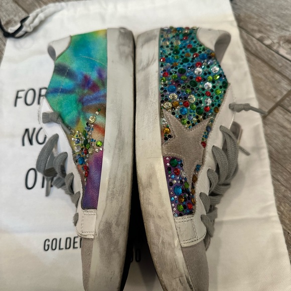 Golden Goose Multicolor tye dye and Crystal Superstars size 37 - Picture 5 of 12